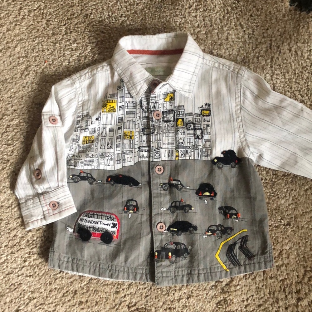 Baby Boys Monsoon Button Down Shirt